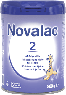 Nadaljevalno mleko za dojenčke 2, 6-12 mesecev Novalac