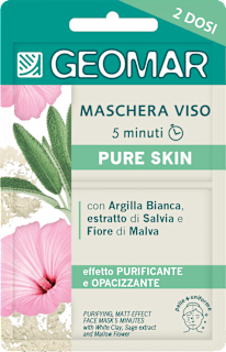 Maschera viso 5 minuti purificante effetto-mat GEOMAR