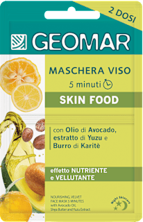 Maschera viso 5 minuti nutriente vellutante GEOMAR