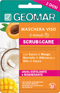 Maschera viso 5 minuti esfoliante illuminante GEOMAR