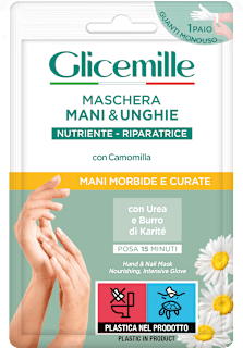 Maschera mani e unghie nutriente e riparatrice Glicemille