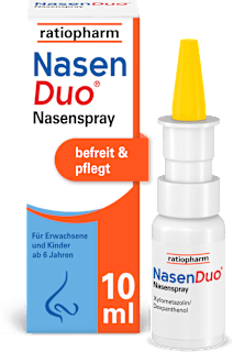 ratiopharm NasenDuo Nasenspray 1 mg/ml + 50 mg/ml Nasenspray, Lösung NasenDuo