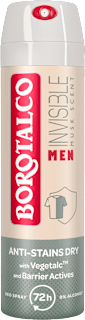 MEN INVISIBLE MUSK SCENT dezodorans sprej za muškarce - Protect TalQ Borotalco