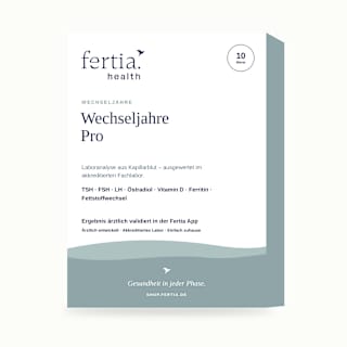 Wechseljahre Pro – Bluttest mit Laboranalyse für Zuhause fertia health