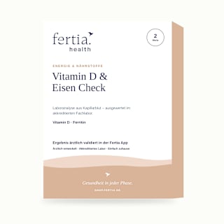 Vitamin D und Eisen – Bluttest mit Laboranalyse für Zuhause fertia health