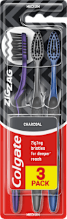 Fogkefe zig-zag charocal trio (többféle) Colgate