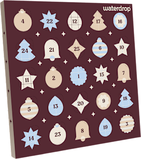 Calendario dell'Avvento con Microdrink fruttati waterdrop