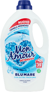 Detersivo Blu Mare con extra profumo Mon Amour