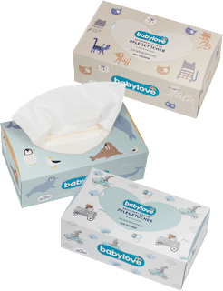 Babypflegetücher trocken, 3lagig babylove