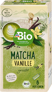 Grüner Tee, Matcha Vanille Sticks (6 Sticks) dmBio