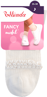 dámské ponožky FANCY modal, bílé, vel. 35-38, 1 pár Bellinda