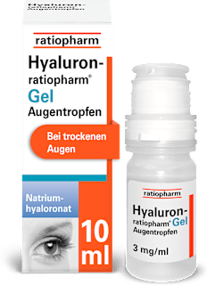 Hyaluron-ratiopharm Gel Augentropfen Natriumhyaluronat 3 mg/ml ratiopharm