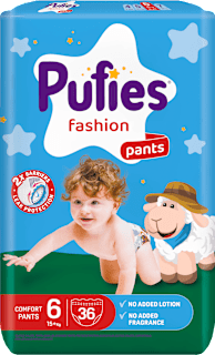 Пелени гащички Fashion&Nature, Extra Large, Размер 6 (15+ kg) Pufies