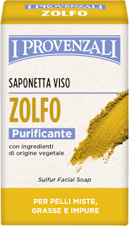 Sapone solido vegetale allo zolfo purificante I PROVENZALI