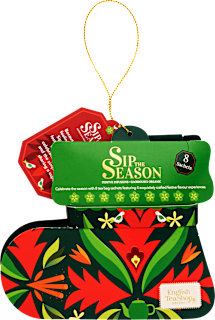 Karácsonyi teaválogatás díszcsomagolásban, 8 db English Tea Shop
