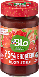 Fruchtaufstrich, Erdbeere 75% Frucht dmBio