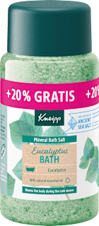 Kryształki do kąpieli z soli mineralnej Eukaliptus Eucalyptus Bath Kneipp