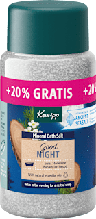 Kryształki do kąpieli z soli Szwajcarska pinia i Amyris Good Night Kneipp