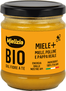 Preparazione a base di miele millefiori, polline e pappa reale Miele+ Mielizia BIO