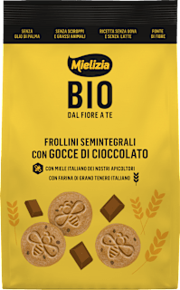 Frollini semintegrali BIO con gocce di cioccolato Mielizia BIO