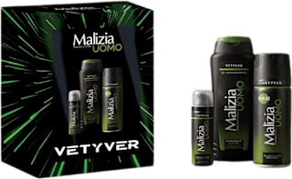 Cofanetto cura corpo Vetyver uomo Malizia