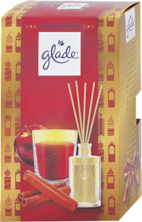 Darčekové balenie Vonná sviečka a Difuzér s tyčinkami - Twinkling Apple & Cinnamon glade
