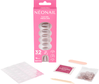 Künstliche Nägel Press Ons Medium Almond Blush Cateye NÉONAIL