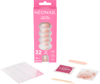 Künstliche Nägel Press Ons Medium Almond Baby Boomer Rose NÉONAIL