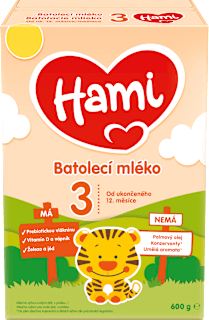 pokračovací mléčná kojenecká výživa 3 12m Hami