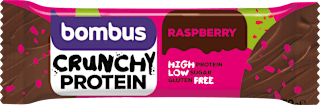 Crunchy Protein tyčinka s příchutí malina bombus
