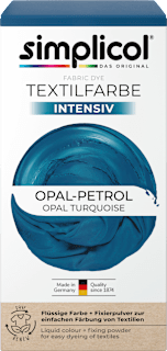 Textilfarbe intensiv Opal- Petrol Simplicol