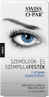Szempilla és szemöldök festék, fekete Swiss-O-Par