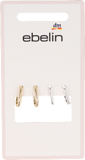 Creolen Ohrstecker vergolded silber (2 Paar) ebelin