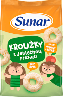 Detské chrumky jablčné prstienky Sunar