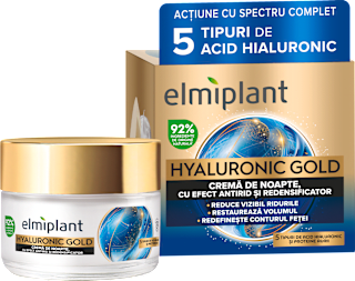 Hyaluronic Gold cremă antirid de noapte Elmiplant