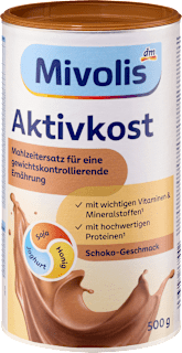 Aktivkost Pulver Schoko Mivolis