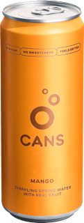 voda sycená s příchutí mango CANS
