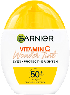 Vitamin C denní pleťový tónovací fluid Wonder Tint, Light 50+ GARNIER