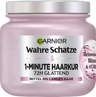 Haarkur 1-Minute Reiswasser Ritual & Stärke Wahre Schätze