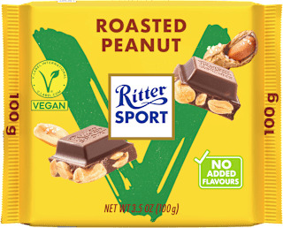 Cioccolato Vegan con arachidi tostate e salate Ritter SPORT