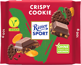Cioccolato Vegan con granella di biscotti Ritter SPORT