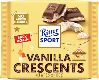 Cioccolato Vanilla Crescents Ritter SPORT