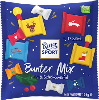 Cioccolatini al latte Bunter Mix Ritter SPORT