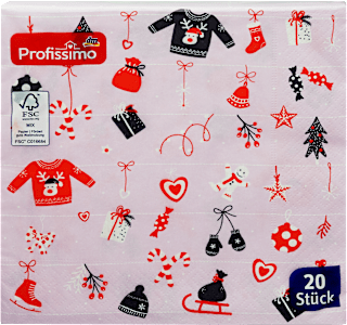 Servietten Wintermix 33x33 cm Profissimo