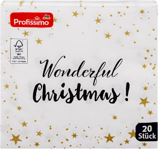 Servietten Wonderful Christmas 33x33 cm Profissimo