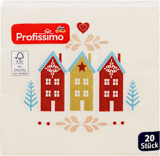 Șervețele Winter Wishes, 25 × 25 cm Profissimo