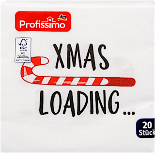 Szalvéta, Xmas Loading, 25x25 cm Profissimo