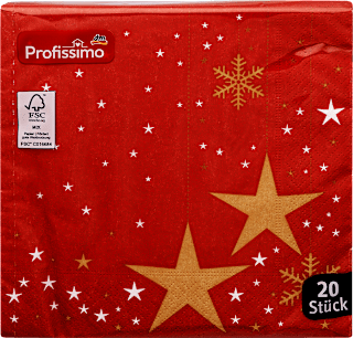 Servietten Sternenzauber 33 x 33 cm Profissimo