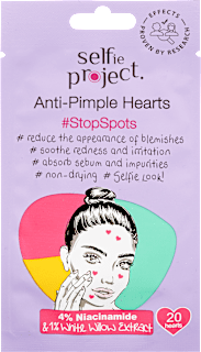 Pattanás elleni tapasz Anti-Pimple Hearts StopSpots Selfie Project