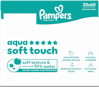Feuchttücher Aqua Soft Touch (20x60 St) Pampers